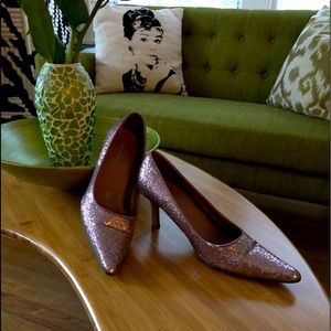 Sparkly Glittery Pink Pumps Heels Size 7